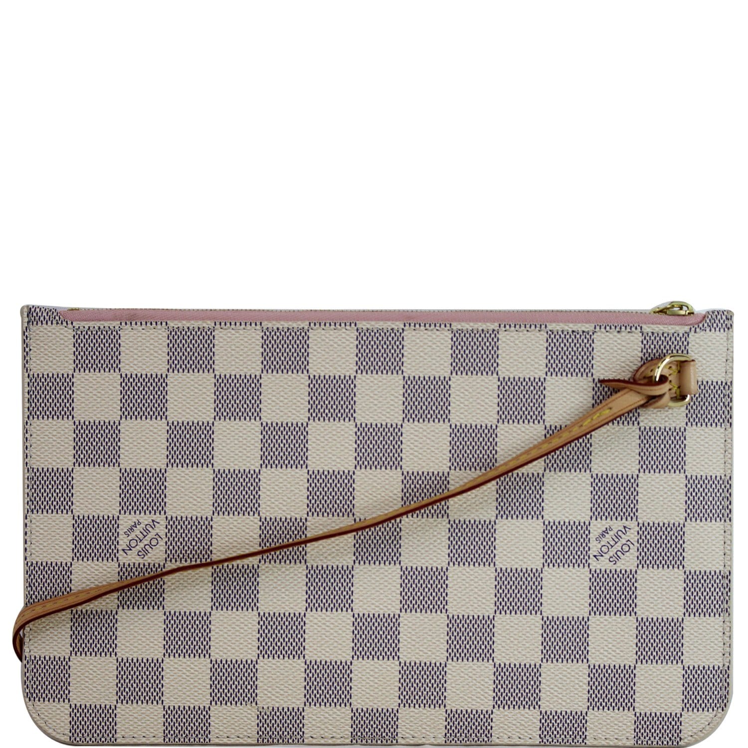 Louis Vuitton Damier Azur Neverfull Pochette Clutch