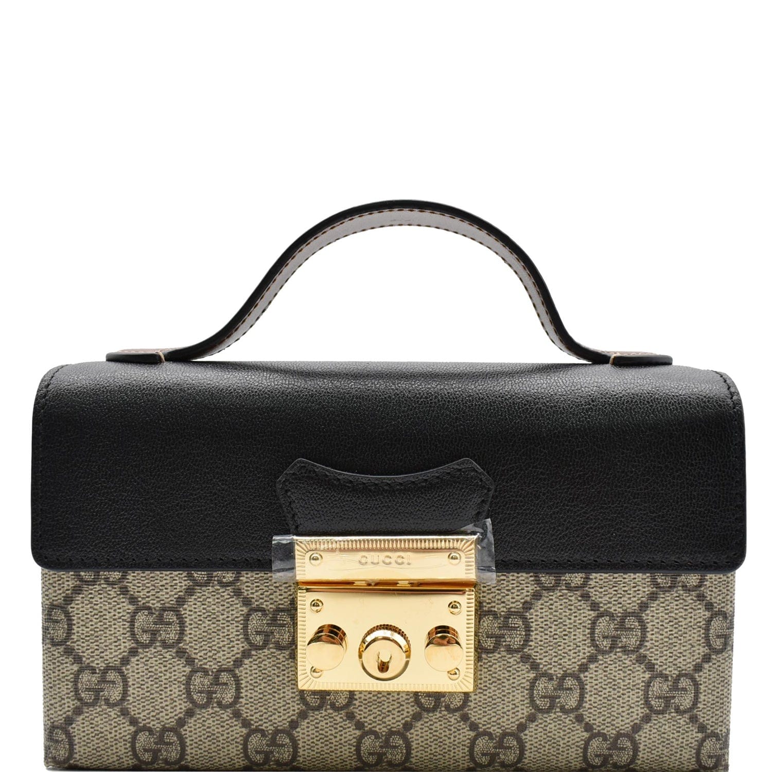 Gucci Interlocking Padlock GG Beige Crossbody Bag - Boca Pawn