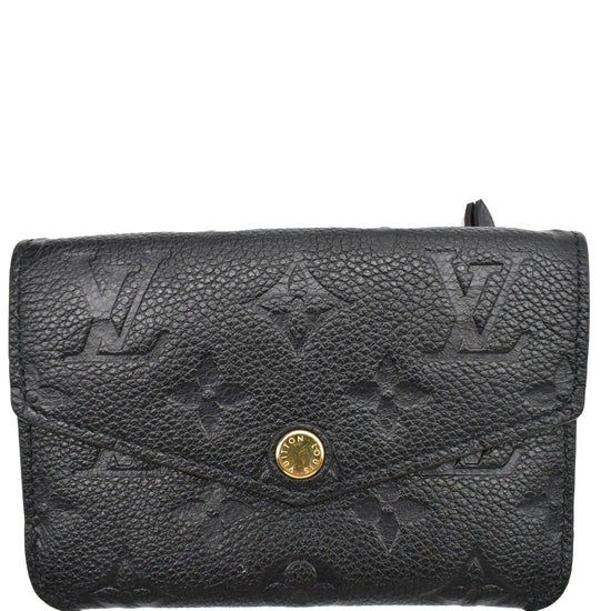 LOUIS VUITTON BLACK MONOGRAM EMPREINTE KEY POUCH / CARD HOLDER – Bagaholic  Co