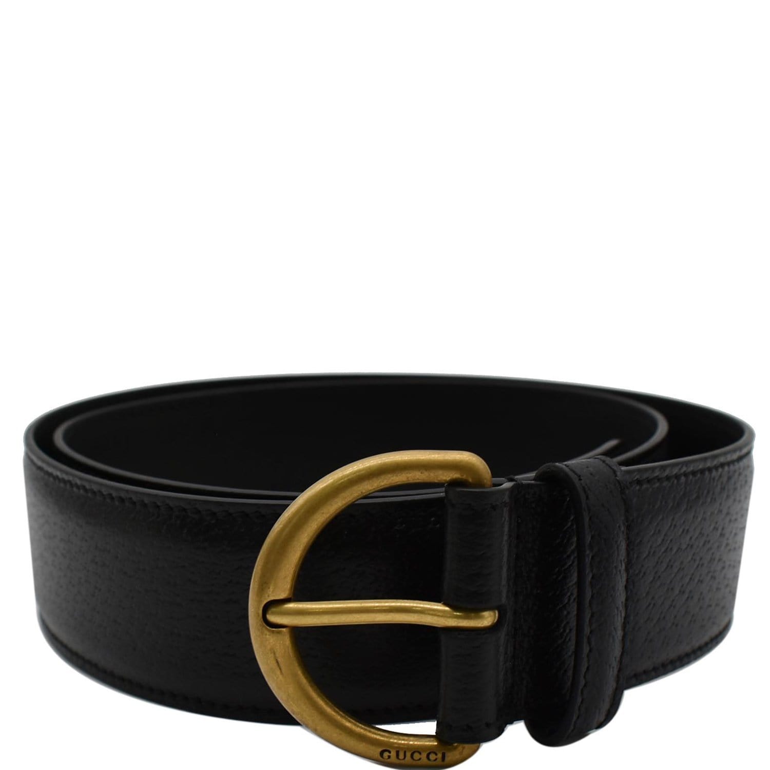 Leather Belt Unisex Black, SIZE:85