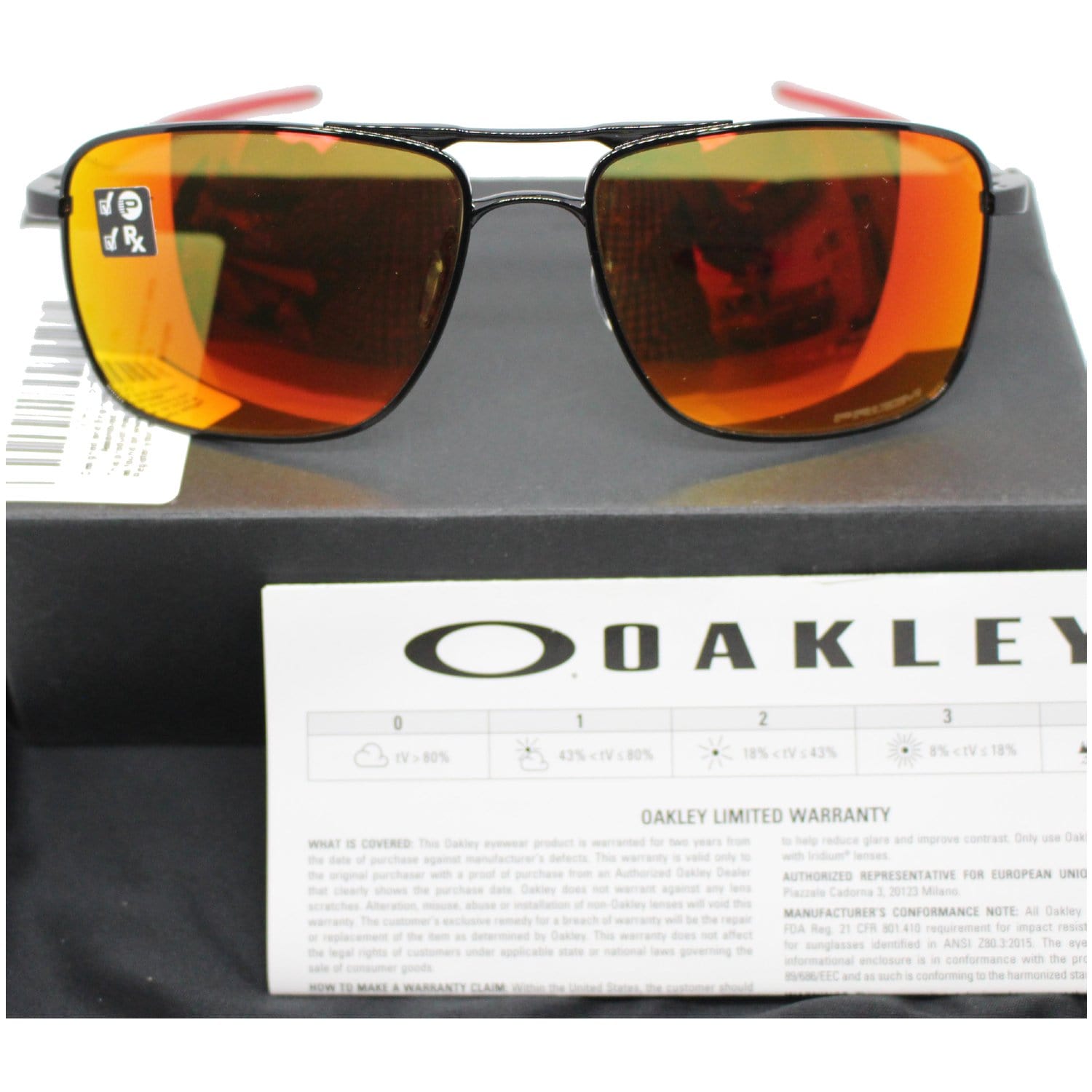 Oakley OO6038-0457 Gauge 6 Sunglasses Prizm Ruby Polarized Lens