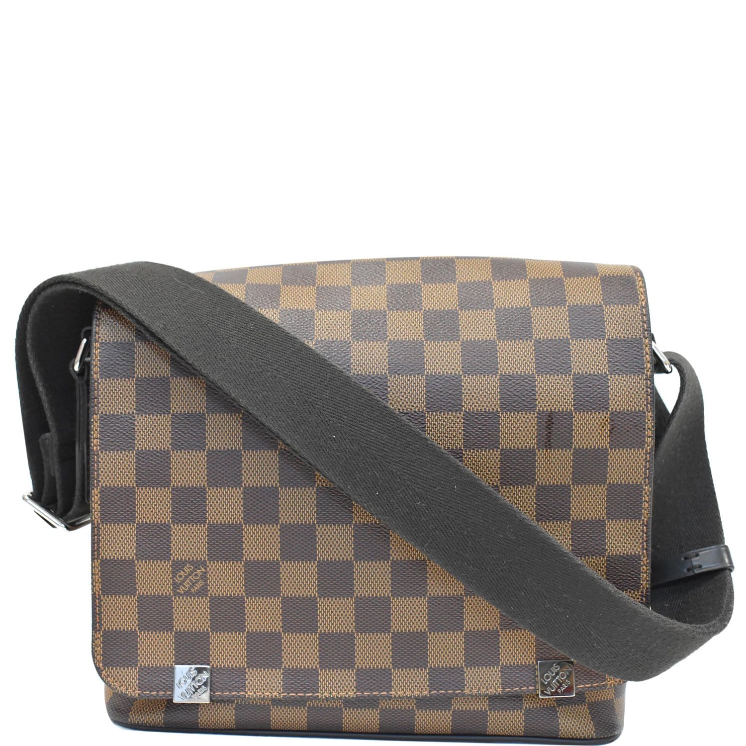 Louis Vuitton District PM Messenger Bag Damier Graphite Black in