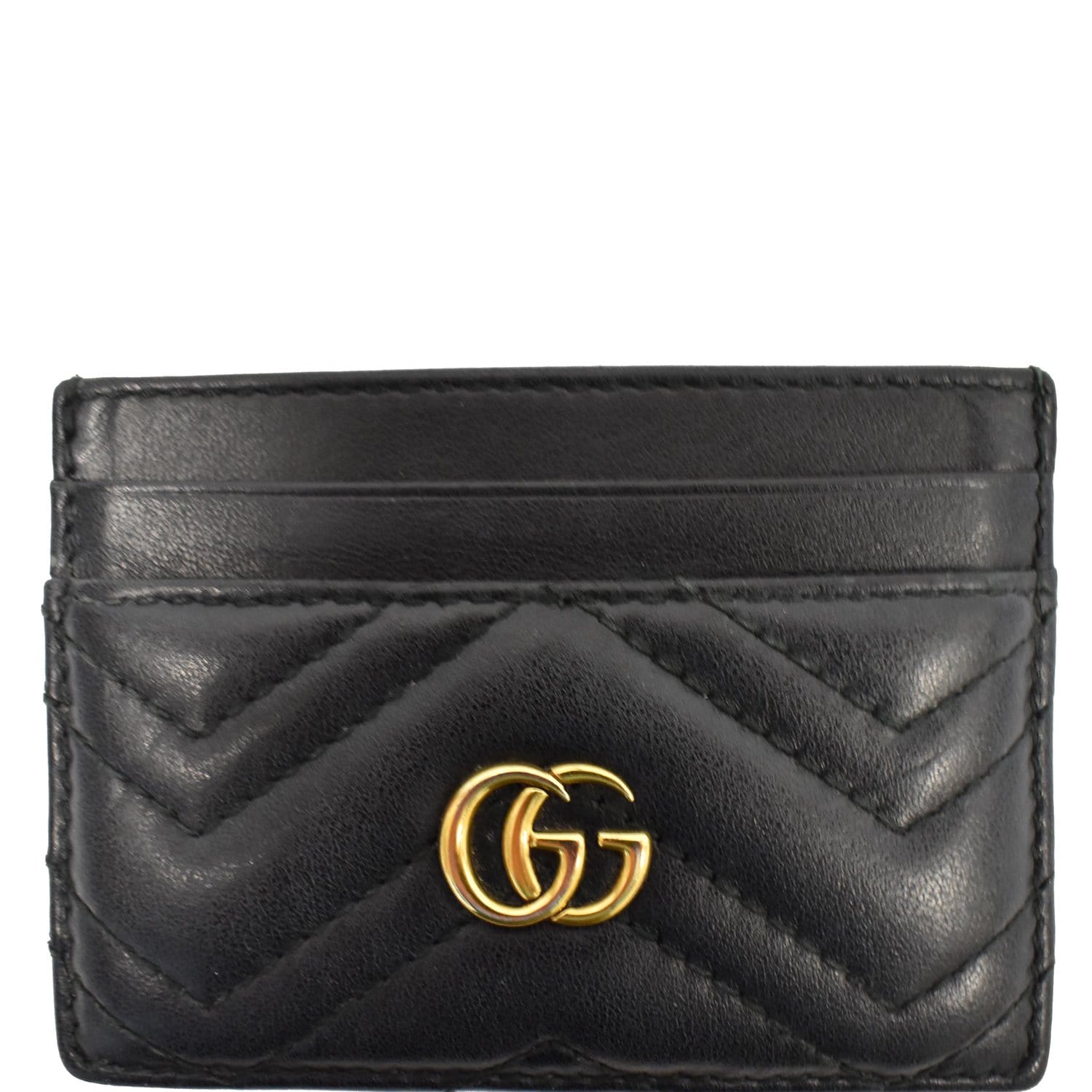 GUCCI] Gucci Business card holder GG Marmont 428737 Calf Black Unisex Card  Case S rank – KYOTO NISHIKINO