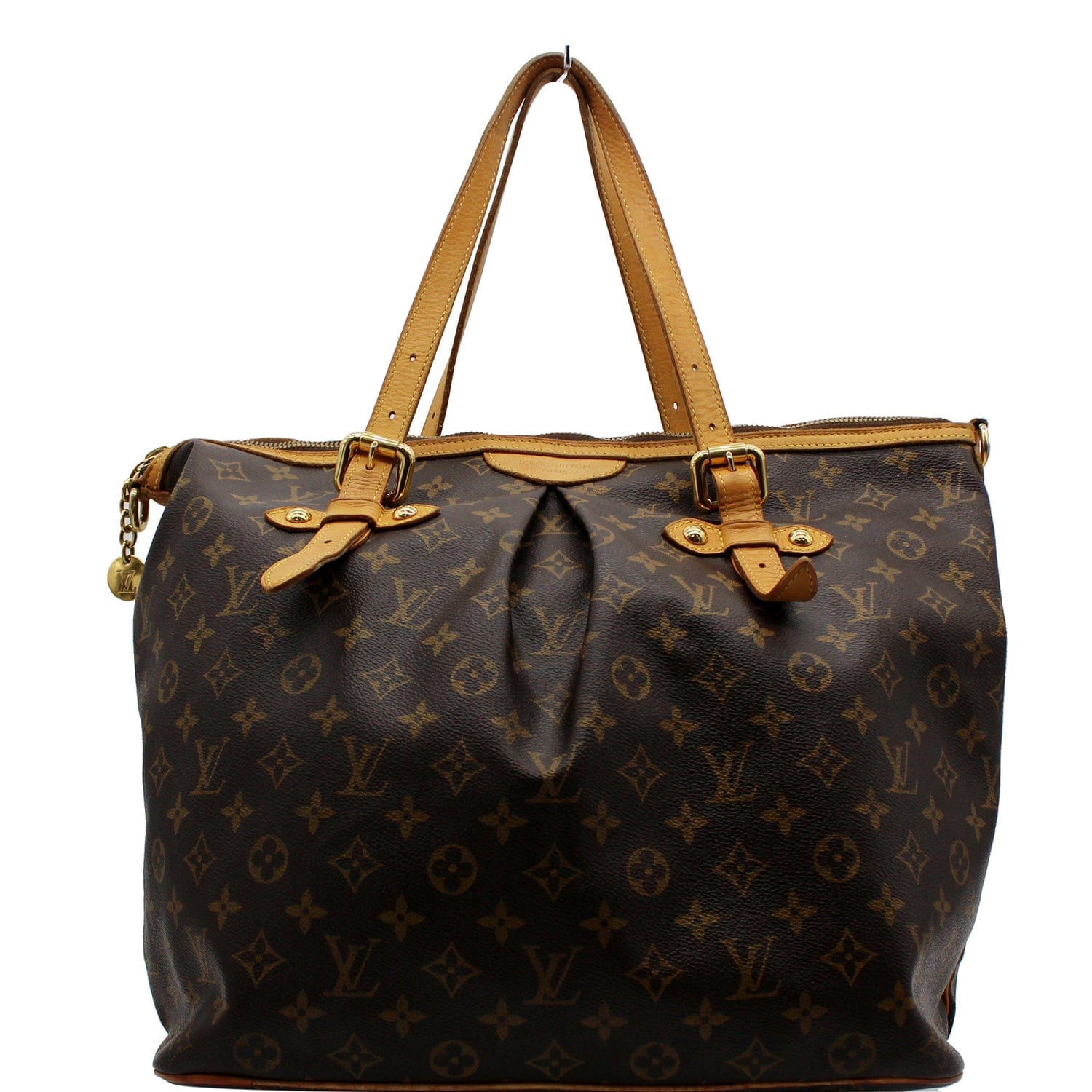 Palermo PM, Used & Preloved Louis Vuitton Tote Bag, LXR USA, Brown
