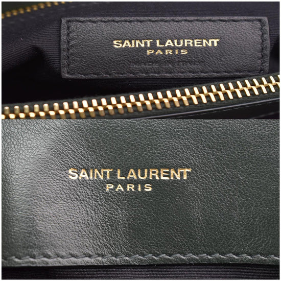 Saint Laurent Dark Beige Monogram Loulou New Matelasse Leather Zip Aro -  MyDesignerly