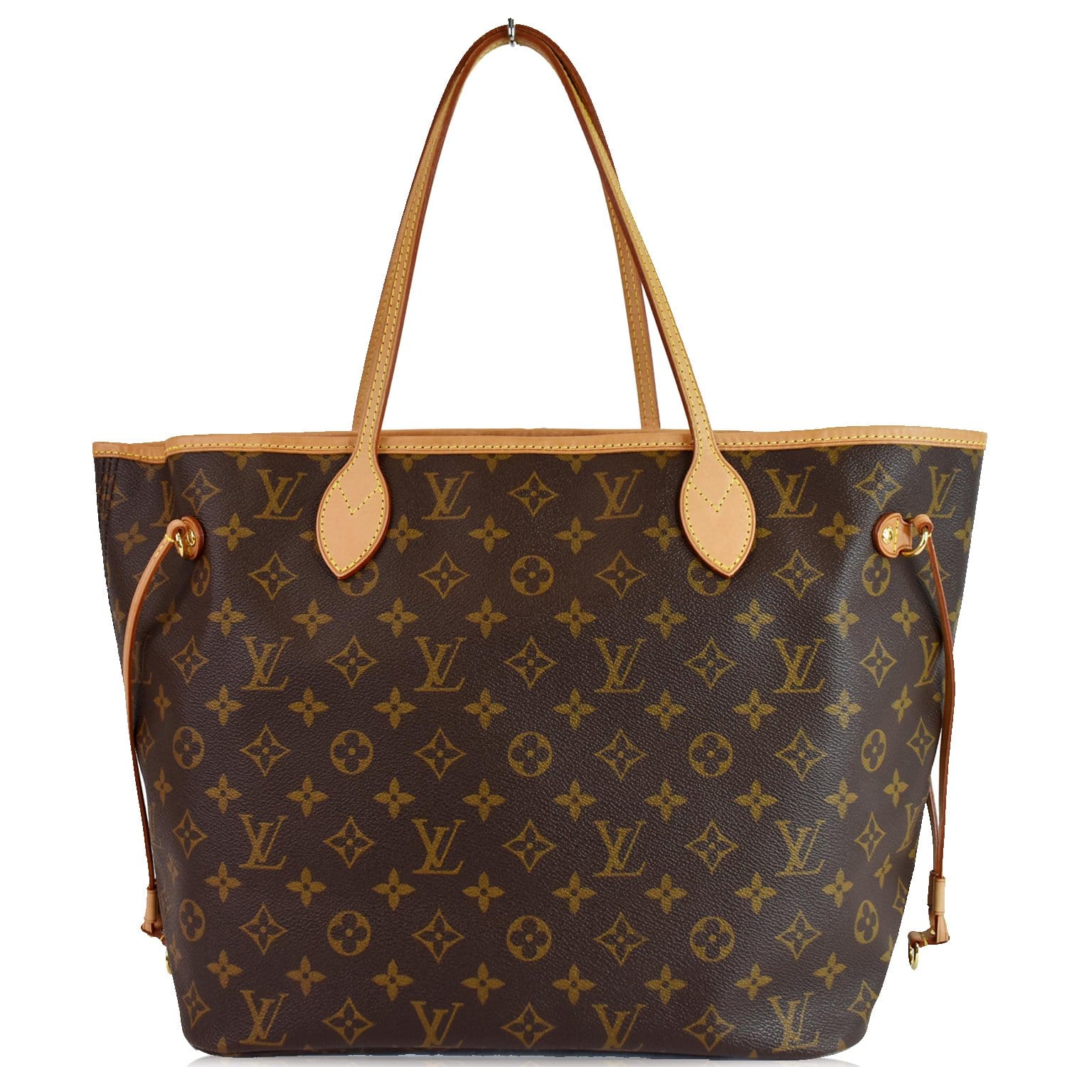 LOUIS VUITTON Neverfull MM Monogram Canvas Shoulder Bag Brown