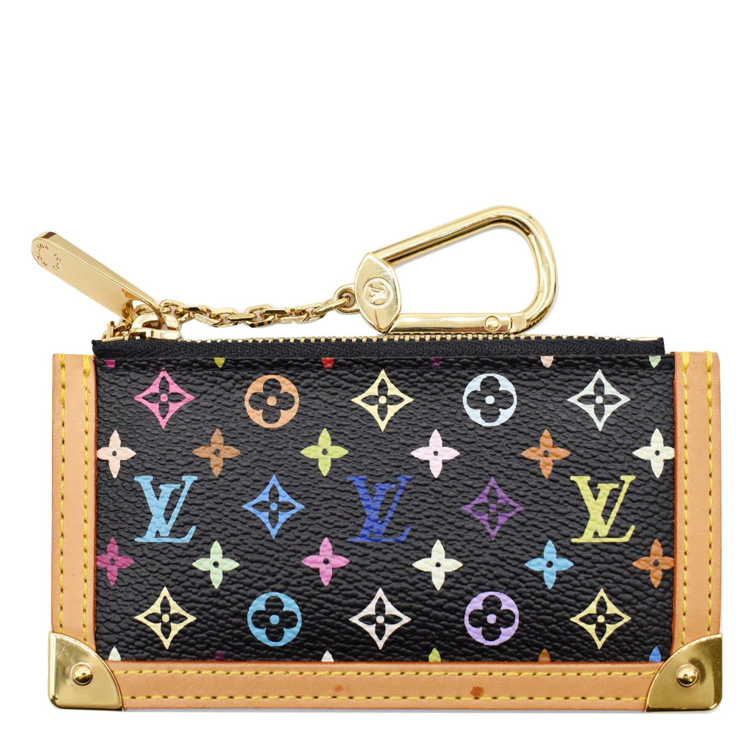 Louis Vuitton Monogram Multicolor Pochette Cles Key Pouch Keychain