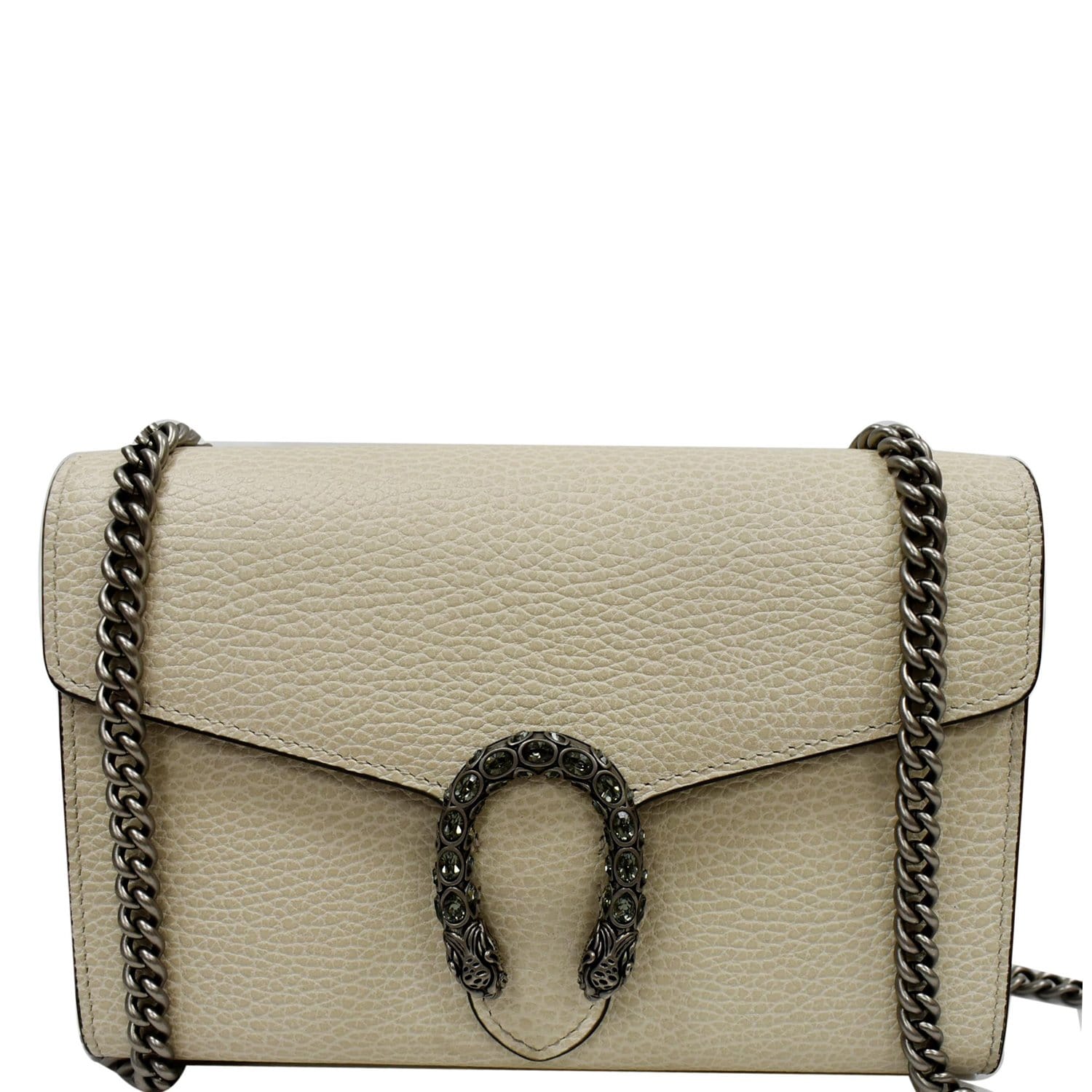 GUCCI Dionysus Mini Leather Chain Shoulder Bag Off White 401231 - 20%