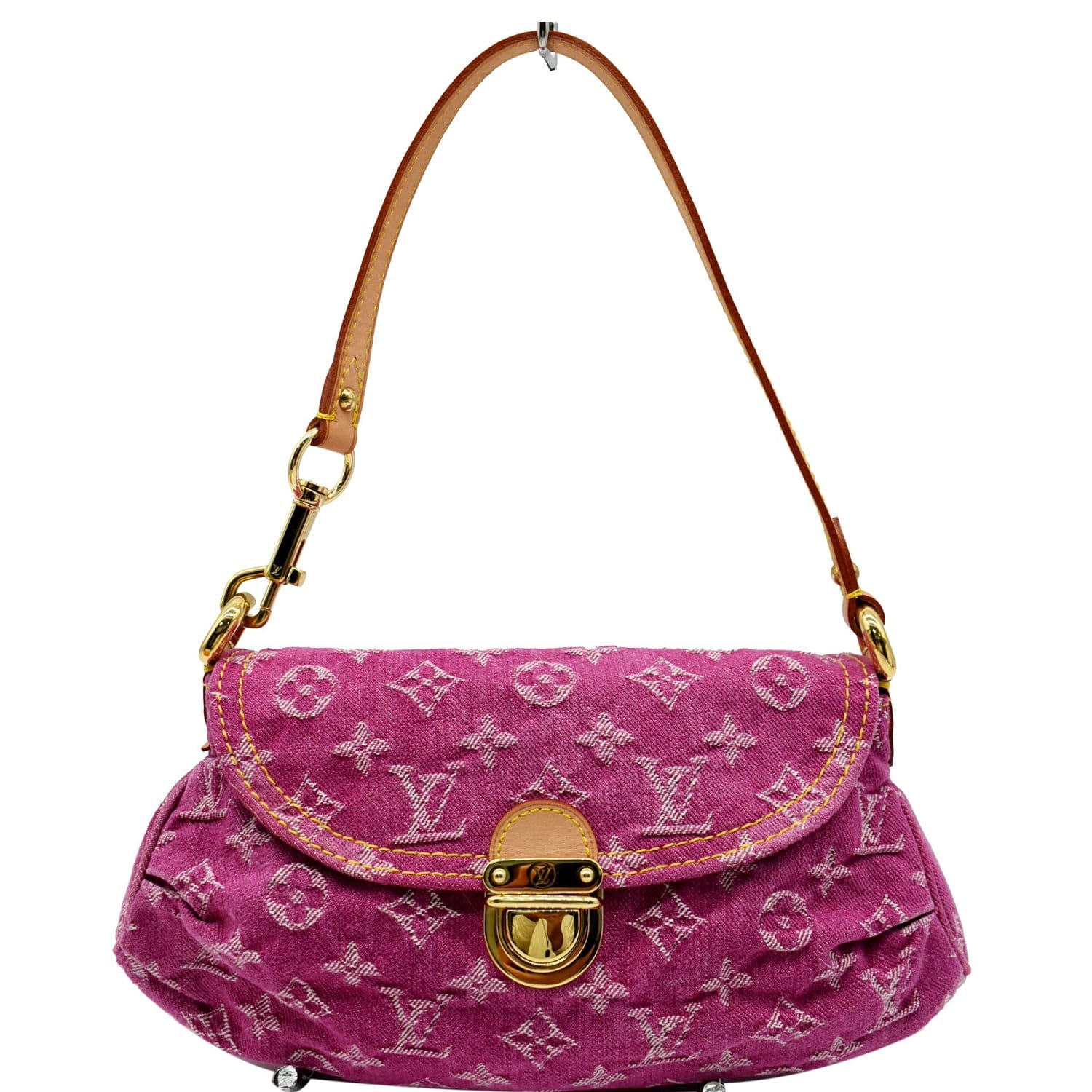 Louis Vuitton Pink Denim Shoulder Bag