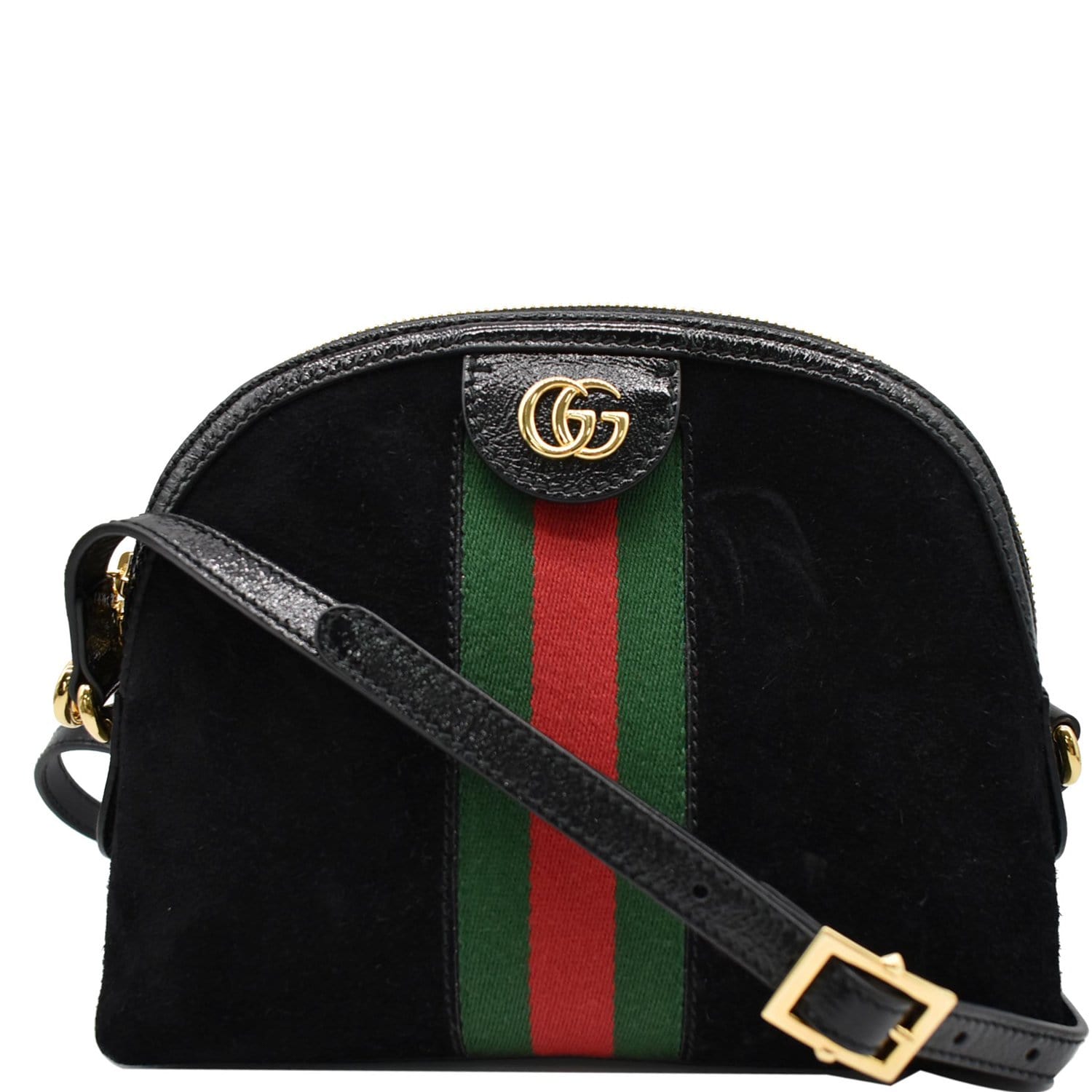 Gucci Ophidia GG Small Suede and Leather Shoulder Bag