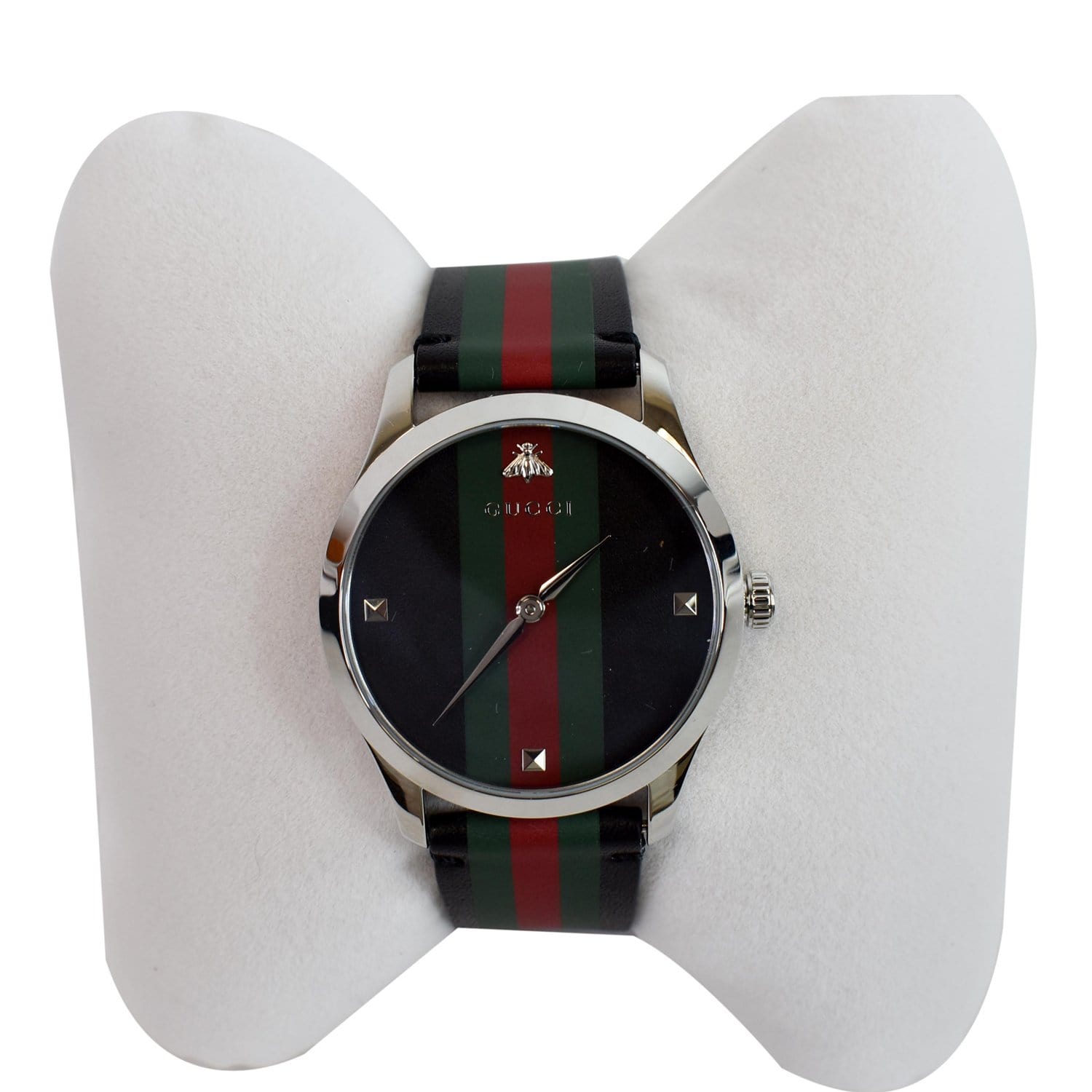 GUCCI G-Timeless Strap Watch Black 38mm