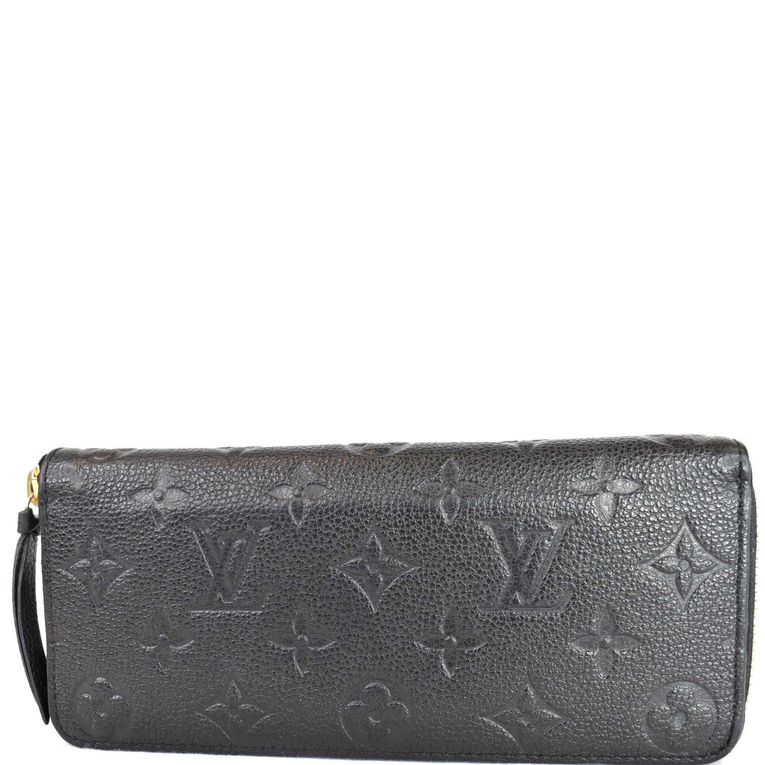 LOUIS VUITTON CLEMENCE Monogram Empreinte Noir Black WALLET