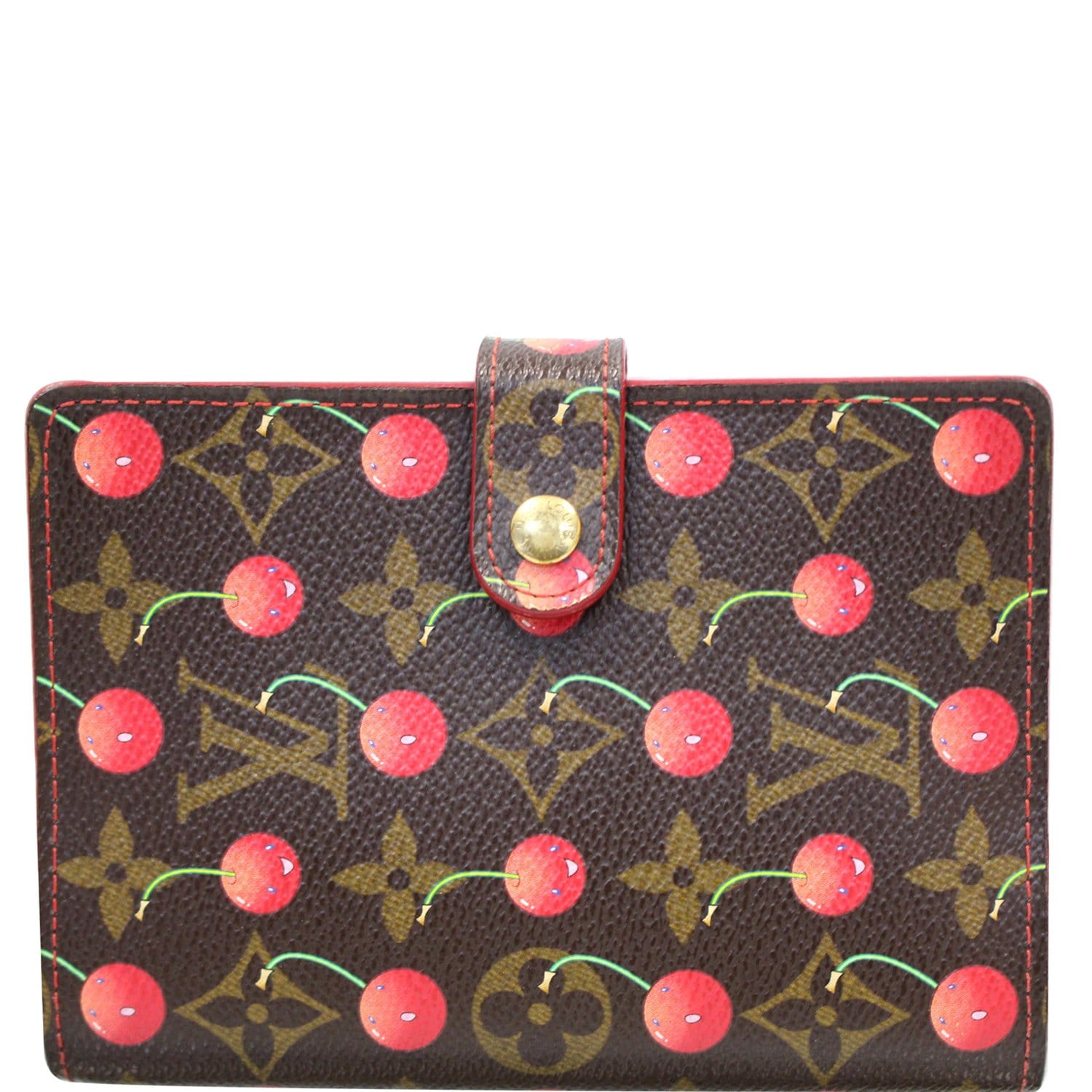 Louis Vuitton Limited Edition Monogram Canvas Cerises Compact Zippy Wallet