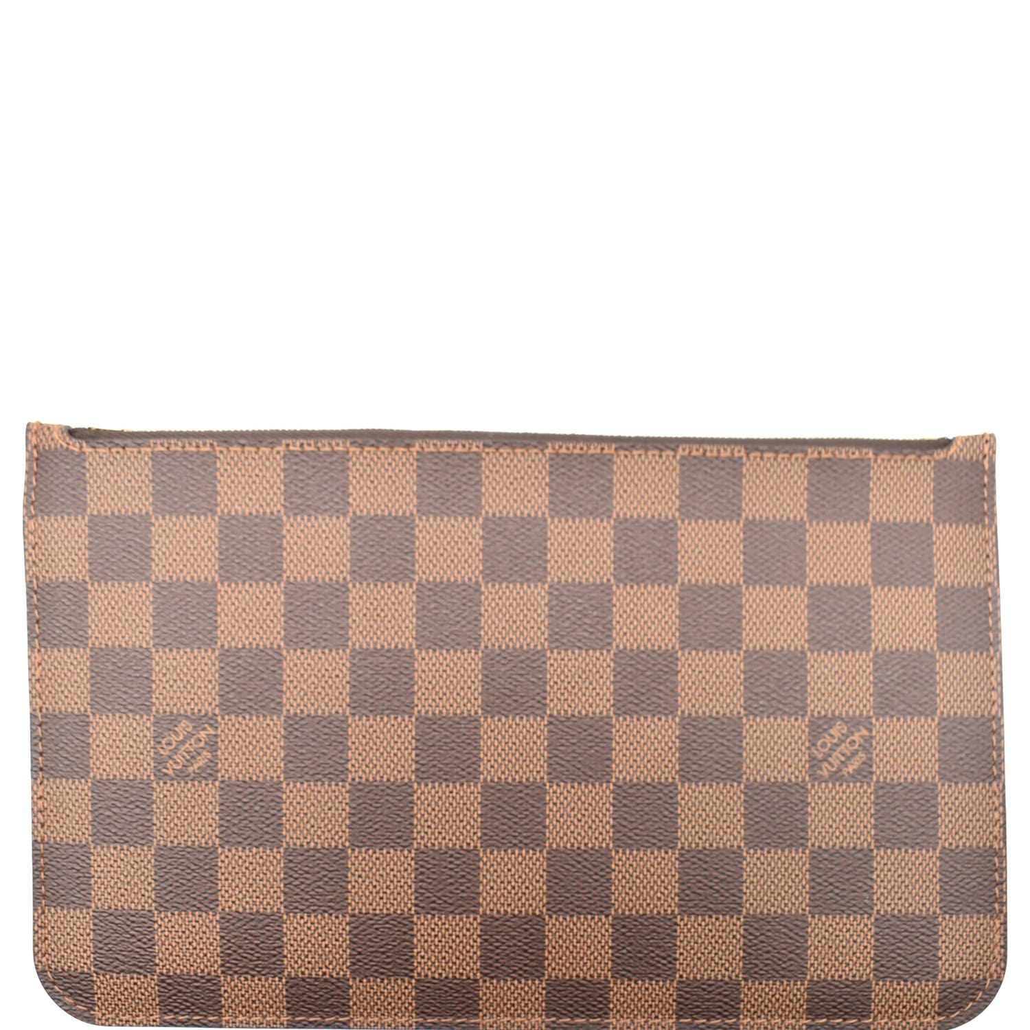 100% Authentic Louis Vuitton Neverfull Damier Ebene Wristlet Pouch/Clutch  Bag