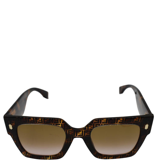 Fendi - Fendi Roma - Cat-Eye Sunglasses - Havana - Sunglasses