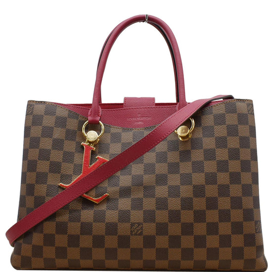 Louis Vuitton Riverside Damier Ebene Yellow Epi Charm Brown/Black