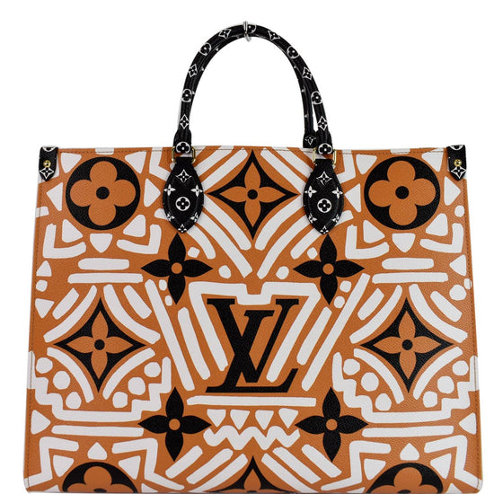 Louis Vuitton 2020 Crafty Onthego GM Bag Monogram Giant Caramel/Ivory