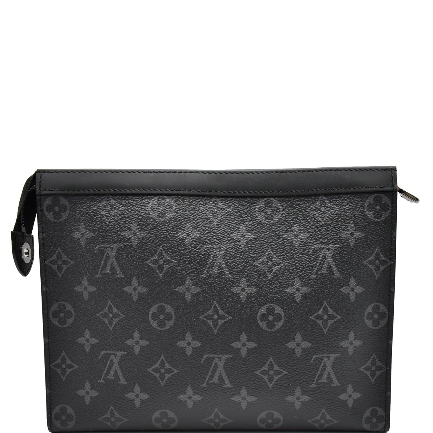 LOUIS VUITTON Voyage MM Monogram Eclipse Pochette Bag Black