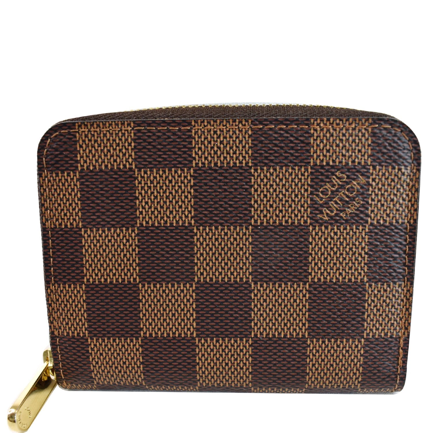 Authentic Louis Vuitton Damier Ebene Pattern Brown Wallet