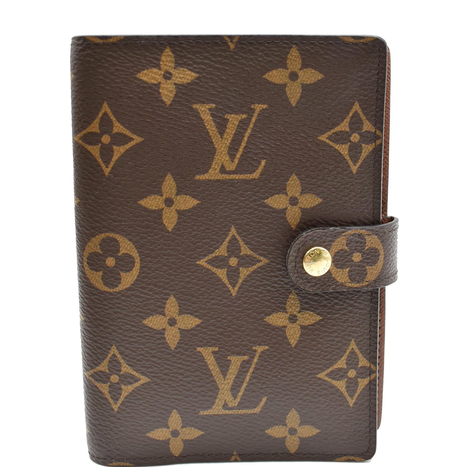 Sold at Auction: Louis Brown, LOUIS VUITTON AGENDA COVER PM IN BROWN MONOGRAM  CANVAS