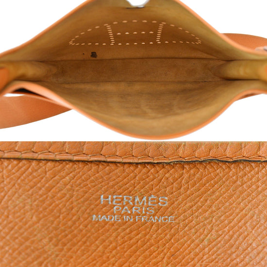 Hermes Evelyne PM Orange Clemence Square N – DAC