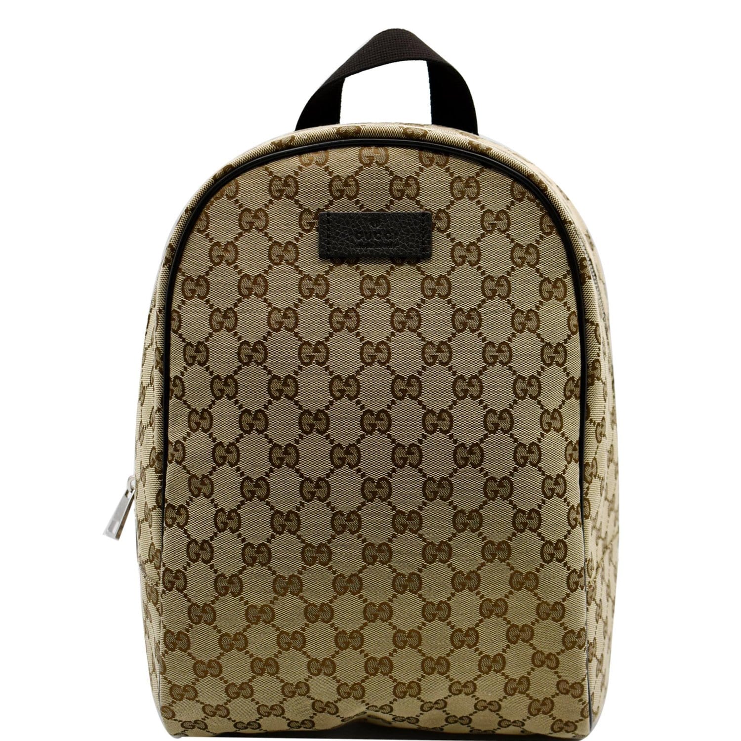 GUCCI GG Monogram Canvas Travel Backpack Bag Beige 449906