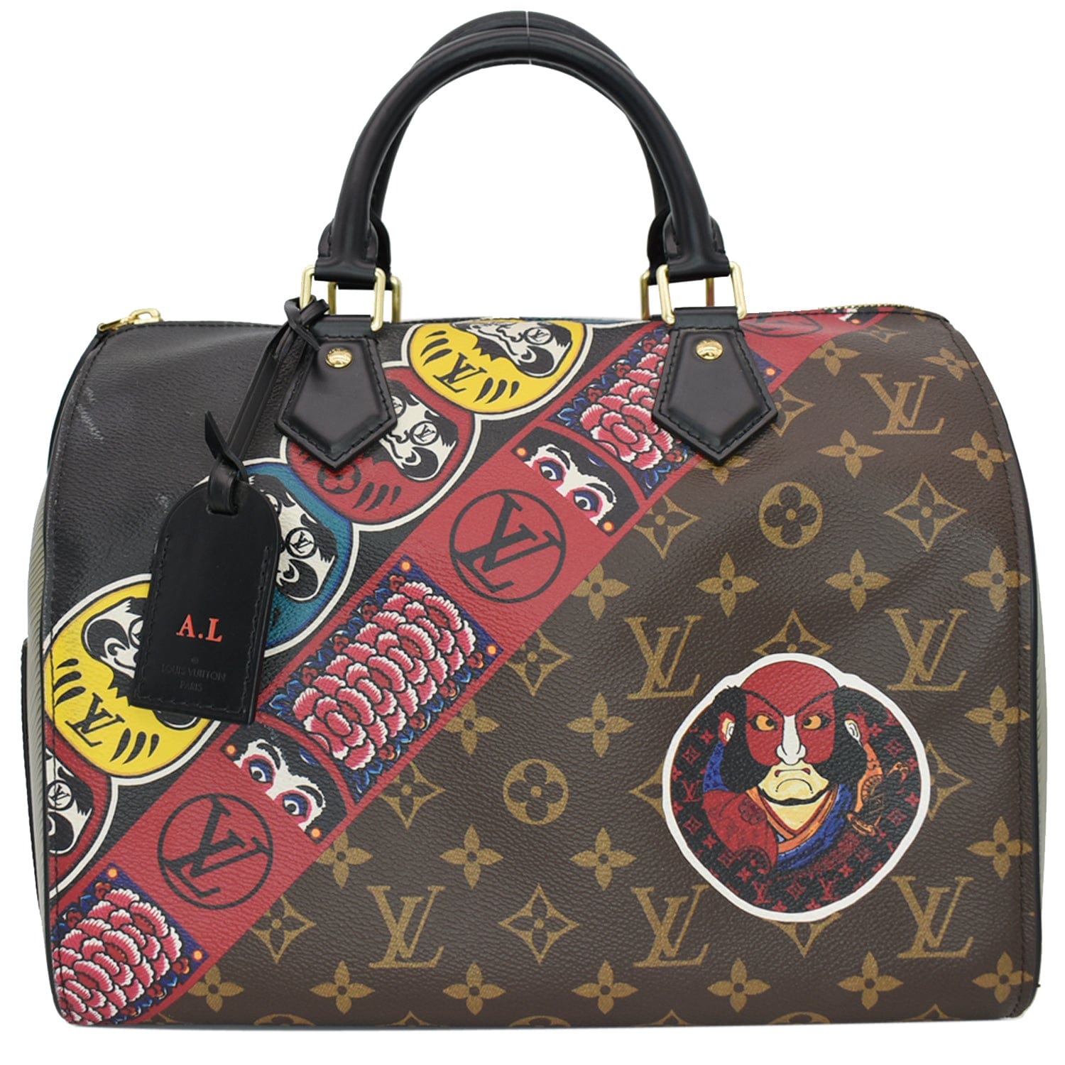 Louis Vuitton Limited Edition Monogram Graffiti Speedy 30 Satchel