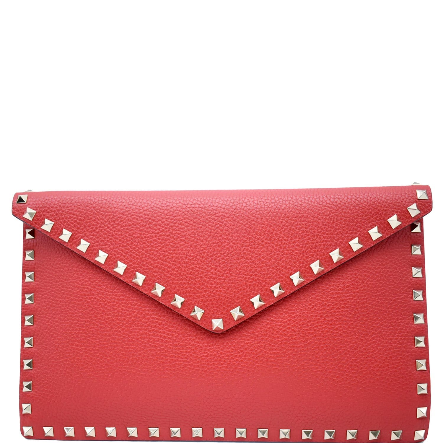 Valentino Garavani Rockstud Envelope Leather Clutch Bag - Farfetch