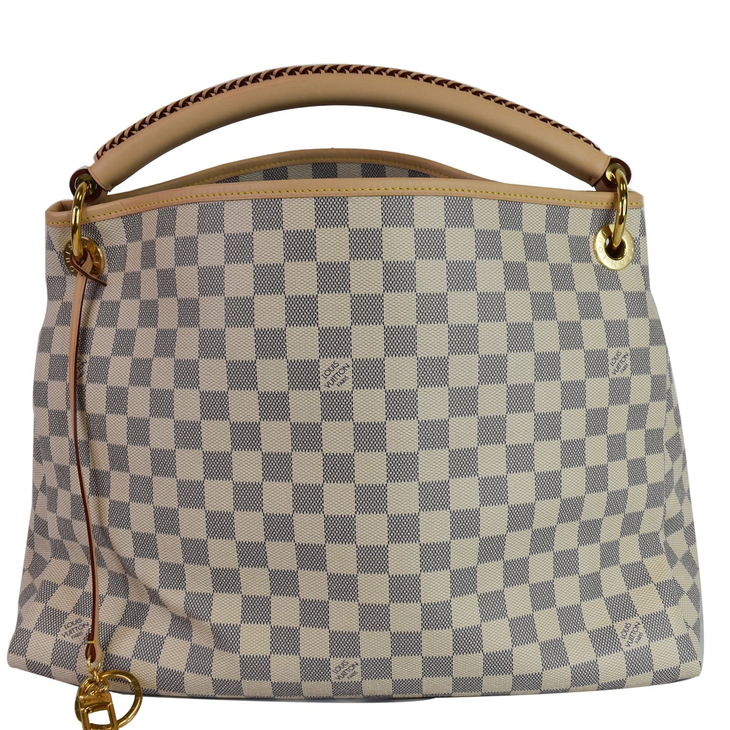 Louis Vuitton Artsy MM Damier Azur Shoulder Bag White