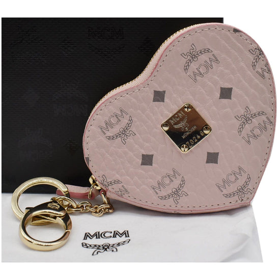 Pink Hearts Keychain Pouch