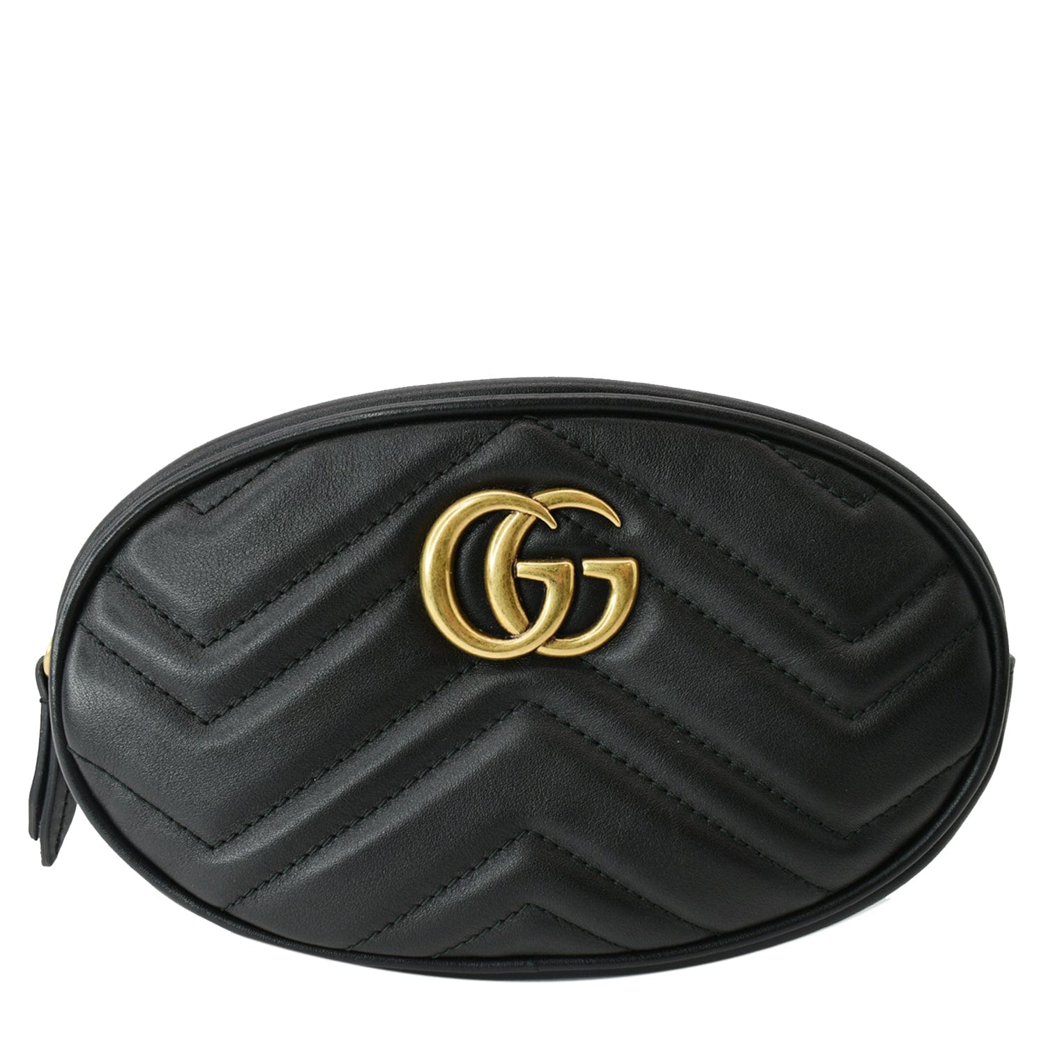 GG Marmont belt bag in black leather