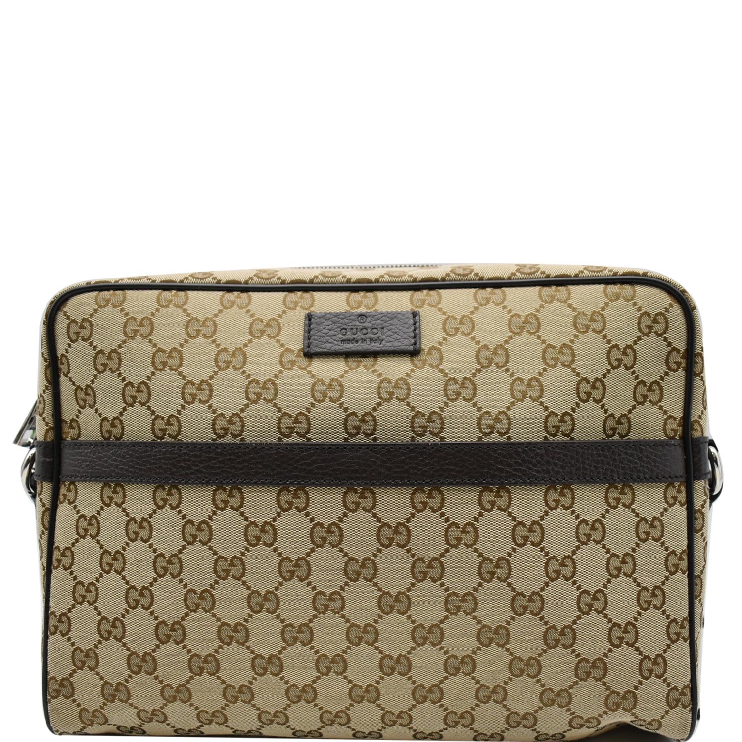 GUCCI Brown GG Canvas Checkbook Cover 162358