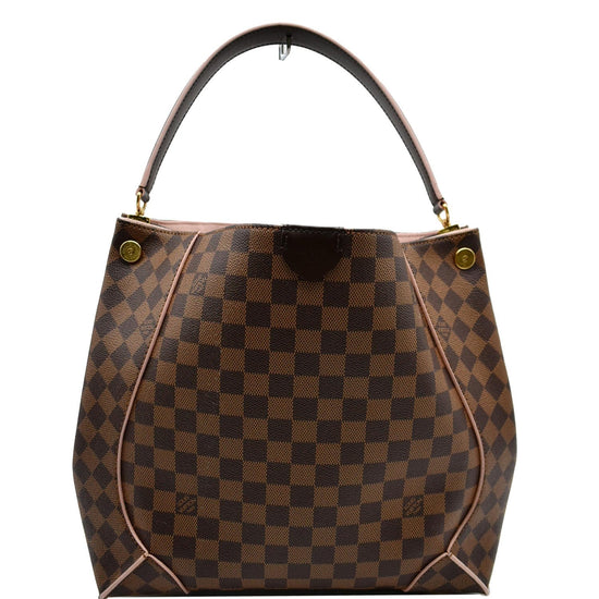 LOUIS VUITTON Damier Ebene Caissa Hobo Rose Ballerine 99981