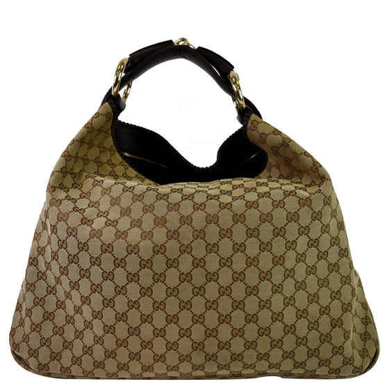 Hobo leather handbag Gucci Beige in Leather - 35531405