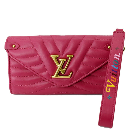 Louis Vuitton Fuchsia Leather New Wave Long Wallet at 1stDibs