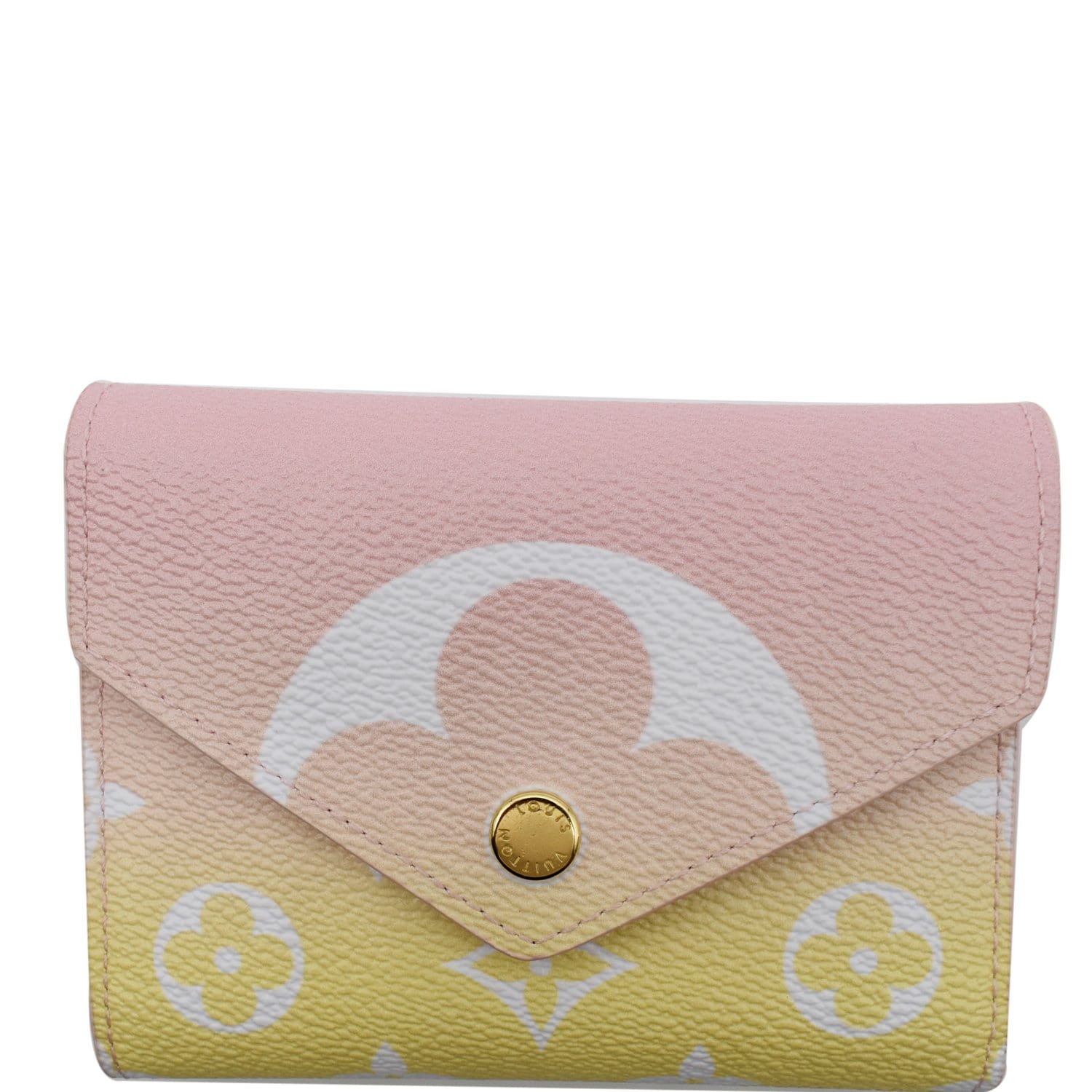 LOUIS VUITTON Monogram Victorine Pool Compact Wallet Pink