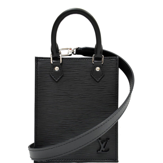 LOUIS VUITTON Epi Leather Black Sac Plat Satchel Bag - Last Call