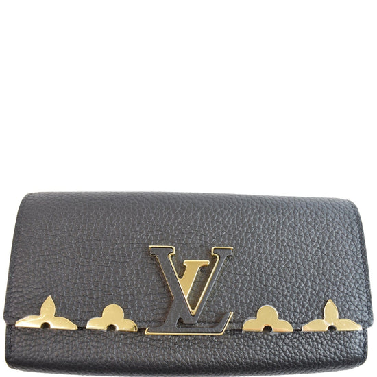 RDC12898 Authentic Louis Vuitton Black Taurillon Capucines Long Wallet –  REAL DEAL COLLECTION