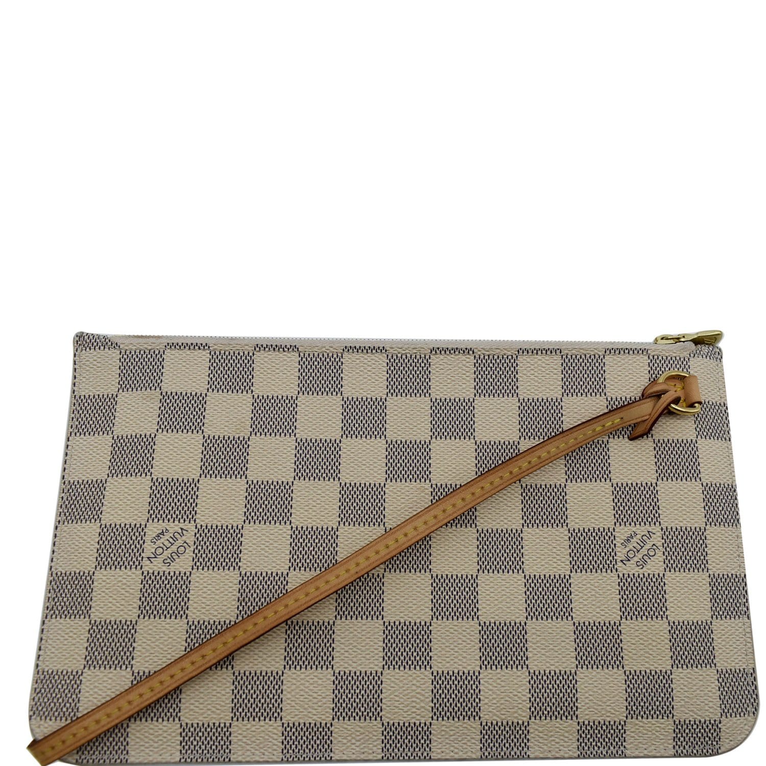 Louis Vuitton Damier Azur Neverfull Pochette Clutch