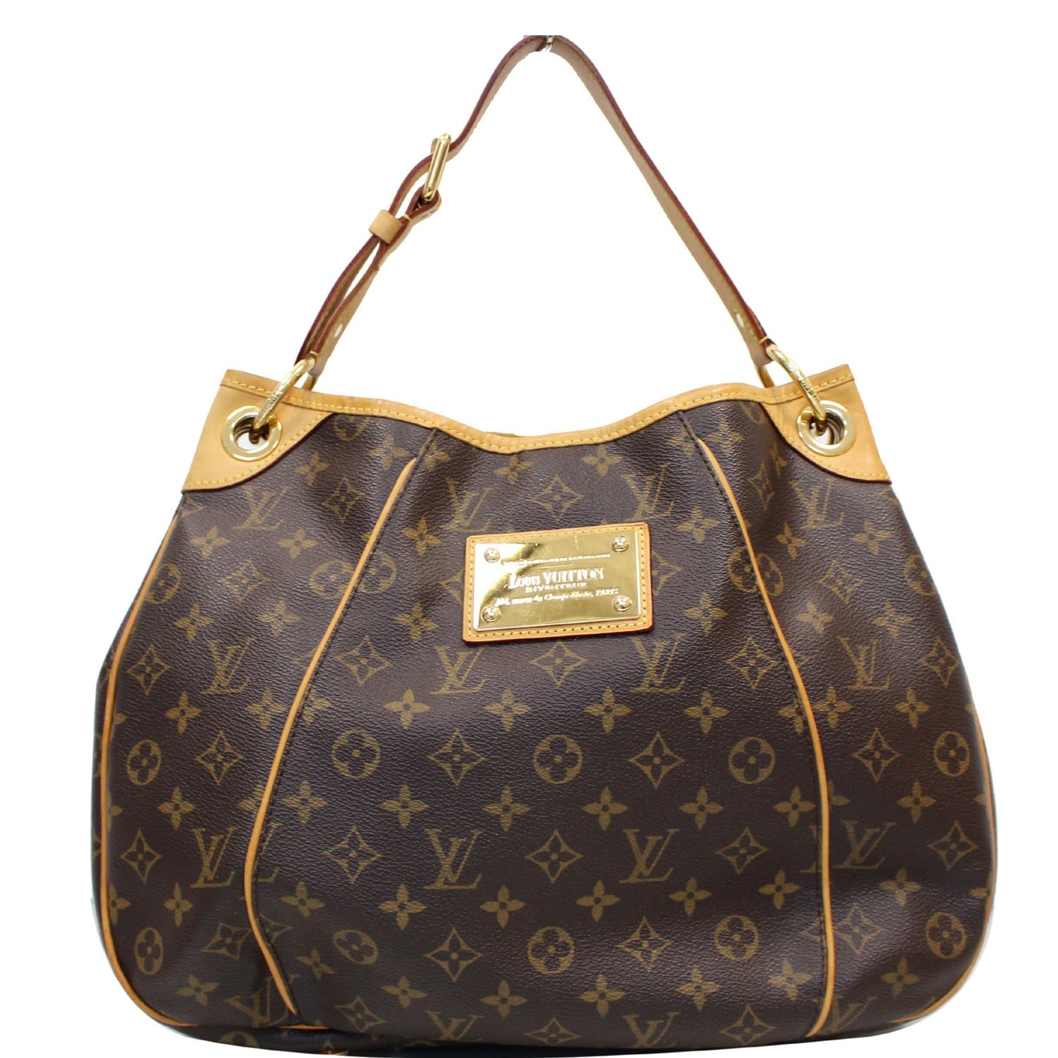 Pre-owned Louis Vuitton 2009 Galliera Pm Tote Bag In Brown