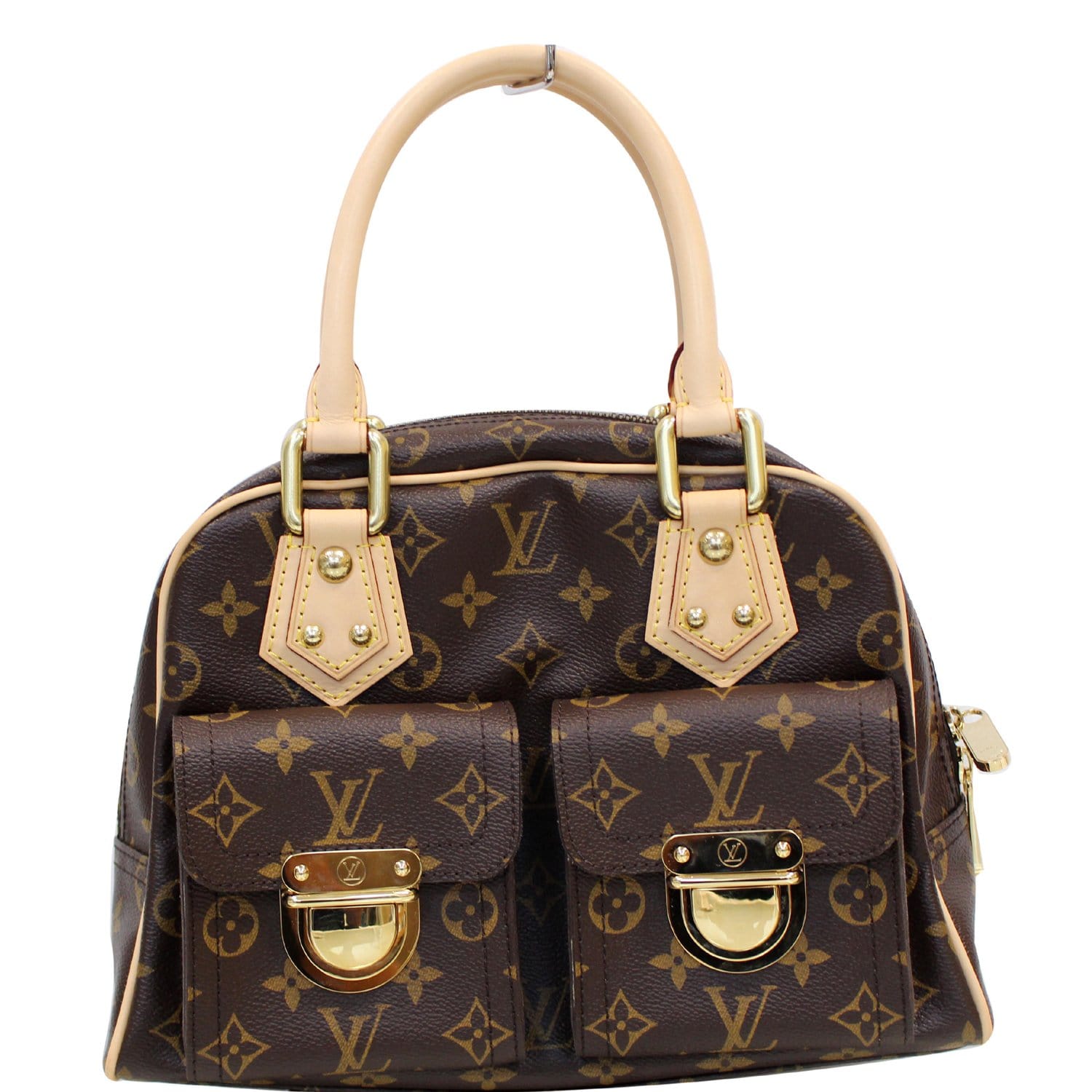 Brown Louis Vuitton Monogram Manhattan PM Handbag