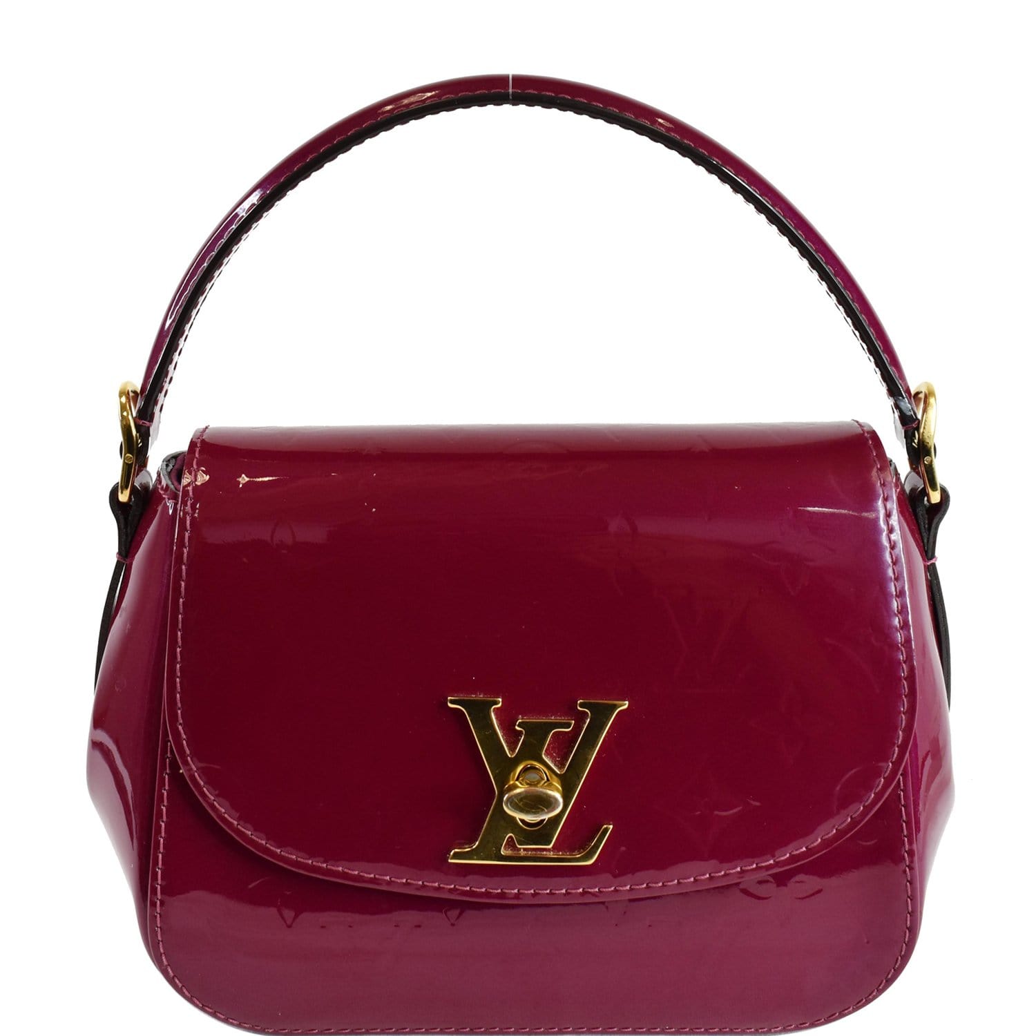 Louis Vuitton Flap Pasadena Monogram Vernis Amarante in Patent Leather with  Brass - US