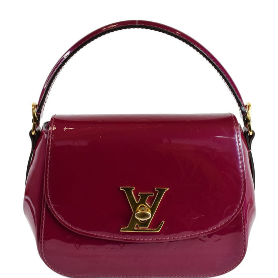 Red Louis Vuitton Vernis Pasadena Satchel