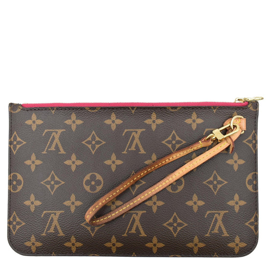 Louis Vuitton - Authenticated Neverfull Clutch Bag - Leather Brown for Women, Very Good Condition