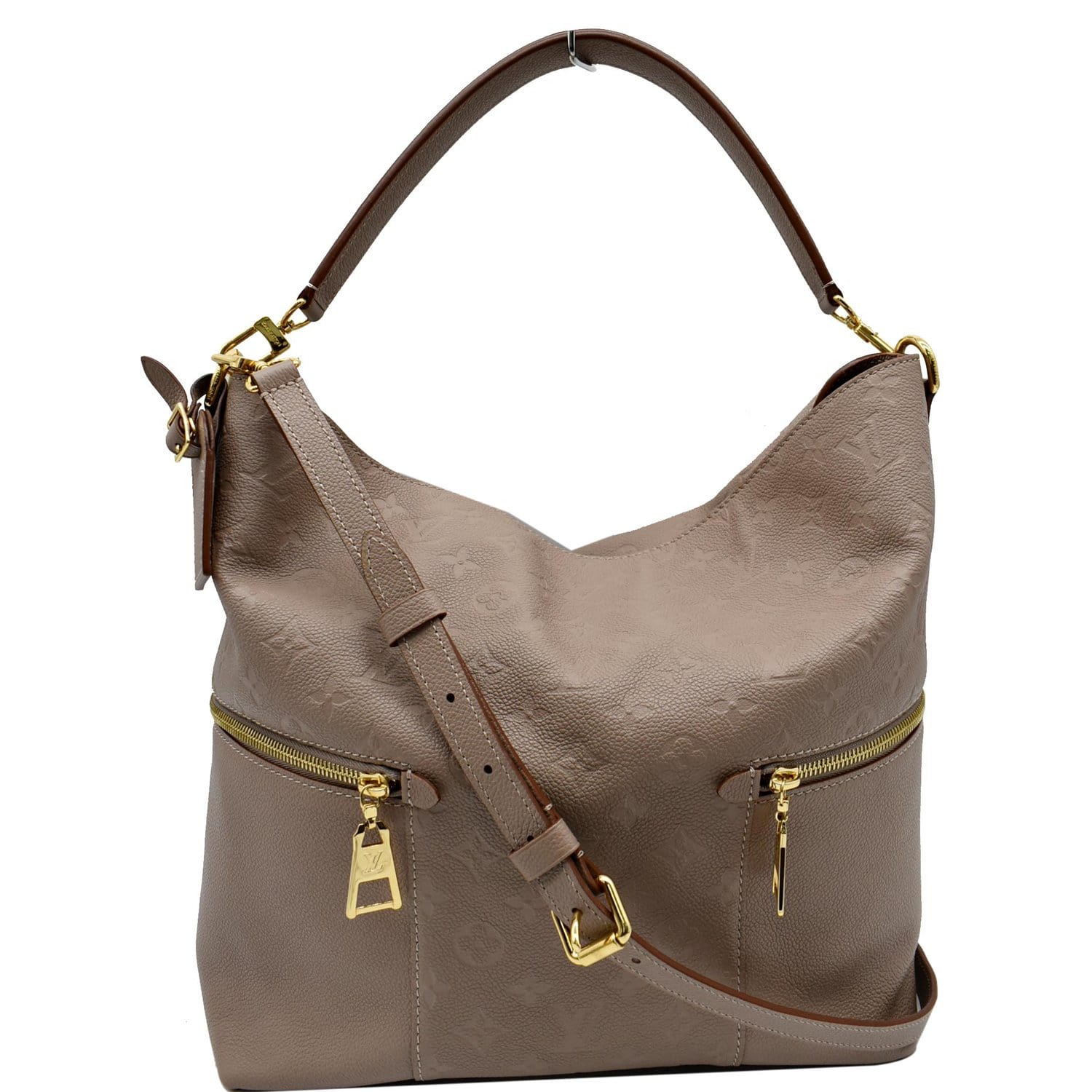 Louis Vuitton Taupe Empreinte Melie Hobo