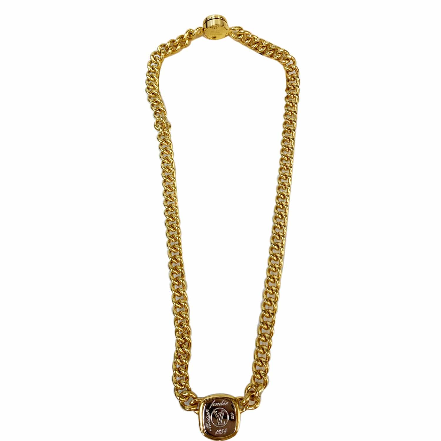 Louis Vuitton LV Iconic Necklace Gold Brass