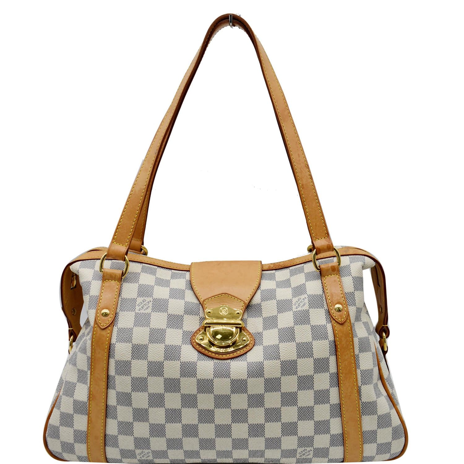 Louis Vuitton - Authenticated Stresa Handbag - Leather White for Women, Very Good Condition