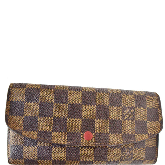 Louis Vuitton Emilie wallet. Which print & colour to choose? This one is  Damier Ebene canvas in Red. I bought my mom t…