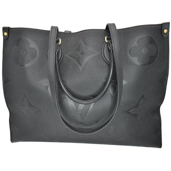Handmade Leather Handbag On The Go Black Empreinte GM – LV PL