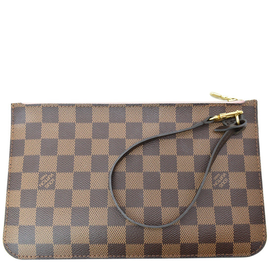 Louis Vuitton Small Damier Ebene Neverfull Pochette PM Wristlet Pouch –  Bagriculture